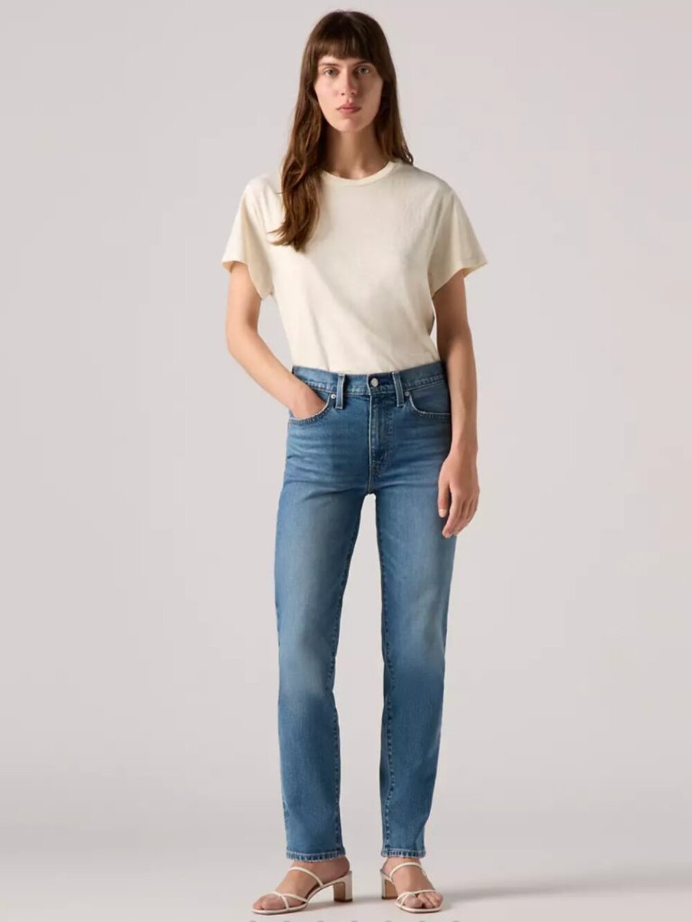 LEVI'S 724 HIGH RISE STRAIGHT JEANS, 27
